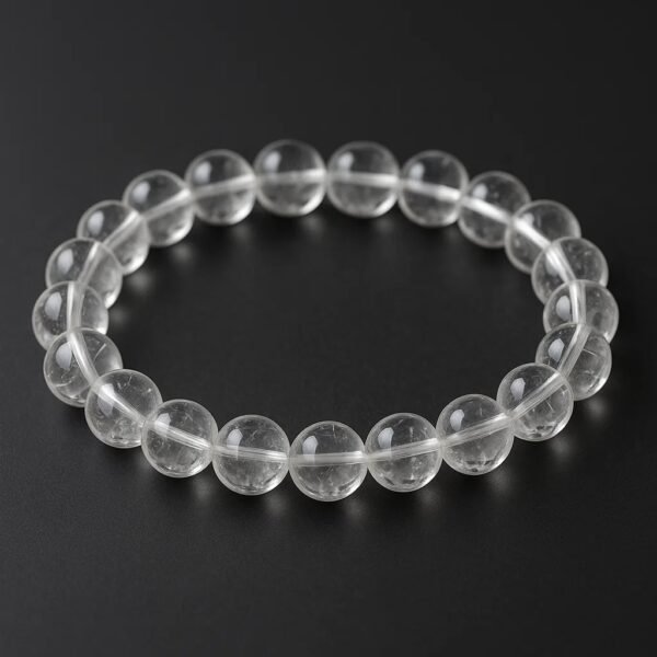 Clear Quartz Crystal Bracelet (Free Size)
