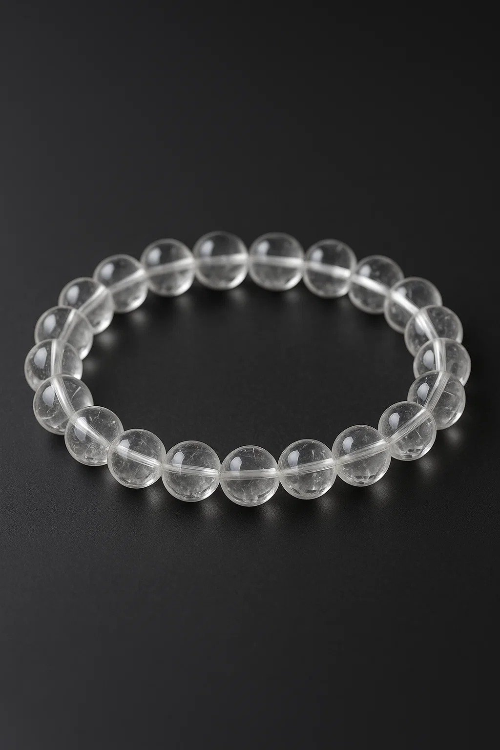 Clear Quartz Crystal Bracelet (Free Size)