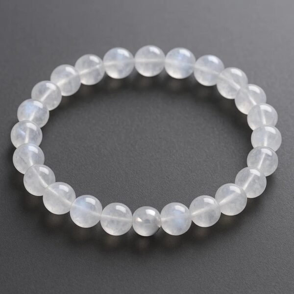Moonstone Beads Bracelet (Free Size)