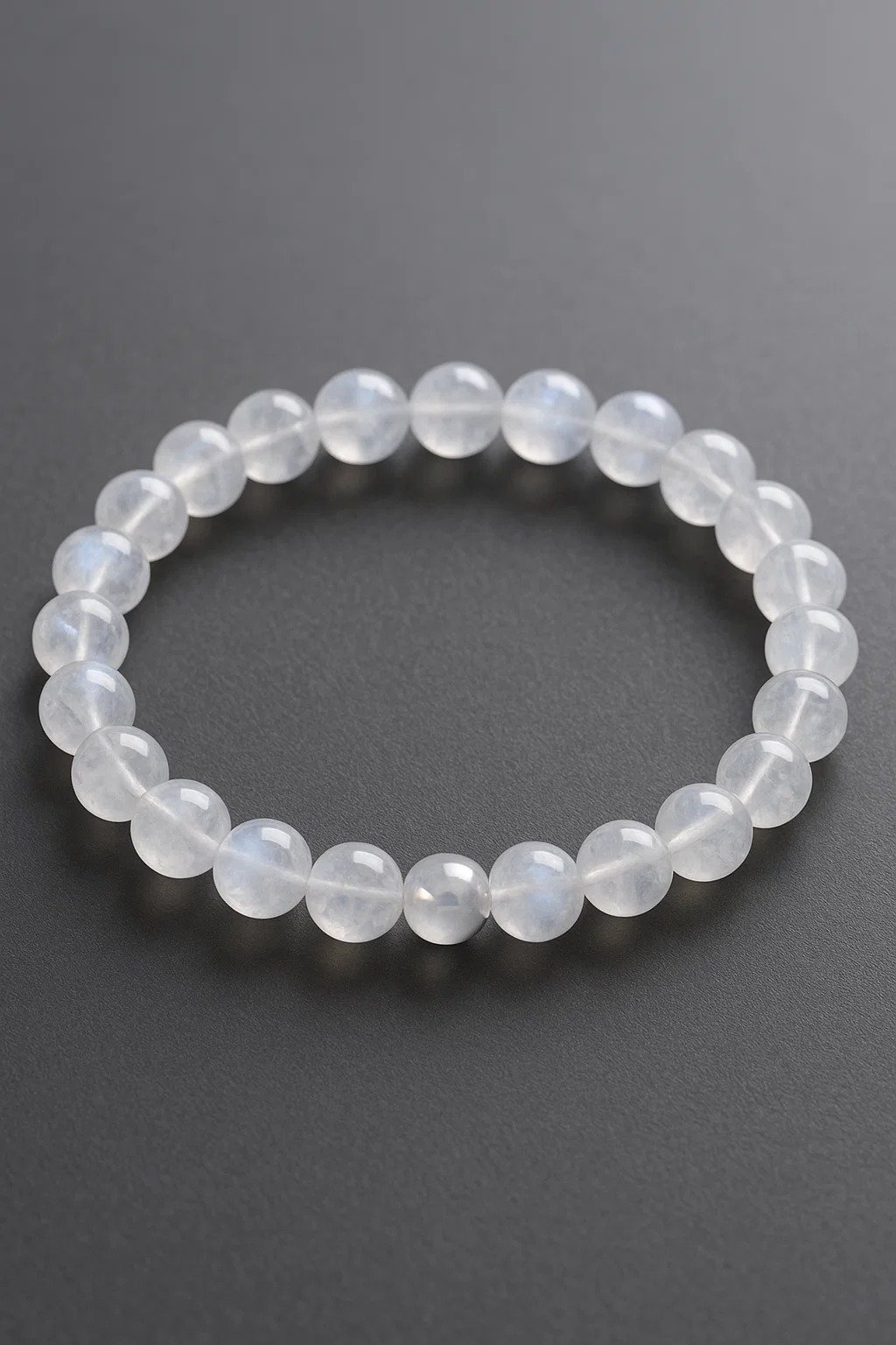 Moonstone Beads Bracelet (Free Size)