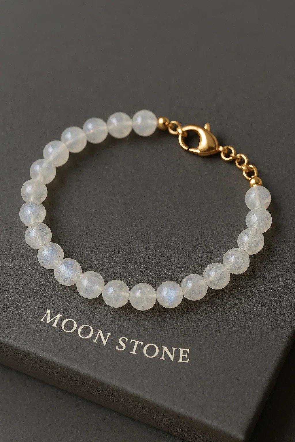 Rainbow Moonstone Bracelet (Free Size)